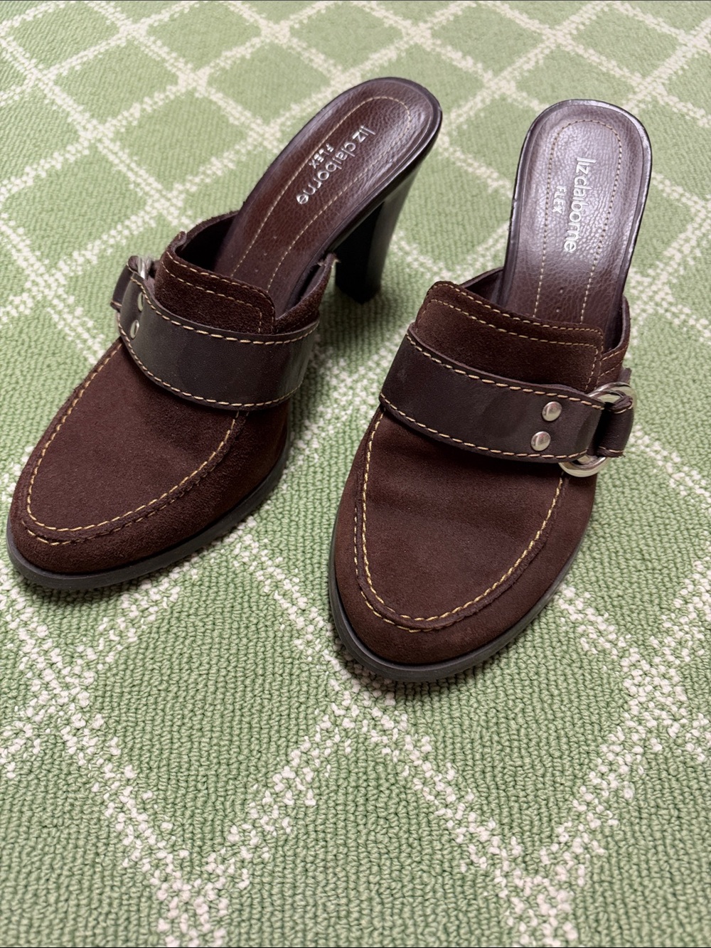 Liz Claiborne chocolate suede heels